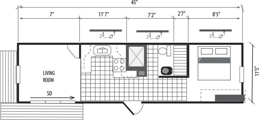 Apartment First floor plan - JIUYOU